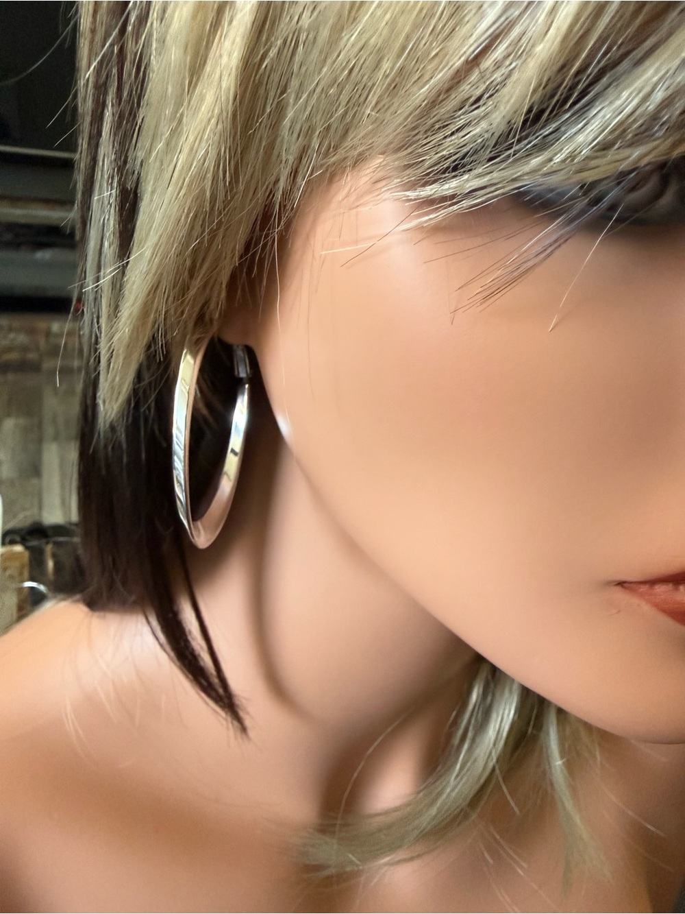 Lia Sophia Classic Silver Hoop Earrings - Picture 2 of 3